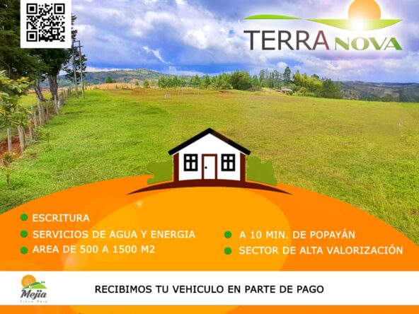 Venta de Lotes Campestres Exclusivos en Popayán-Terranova